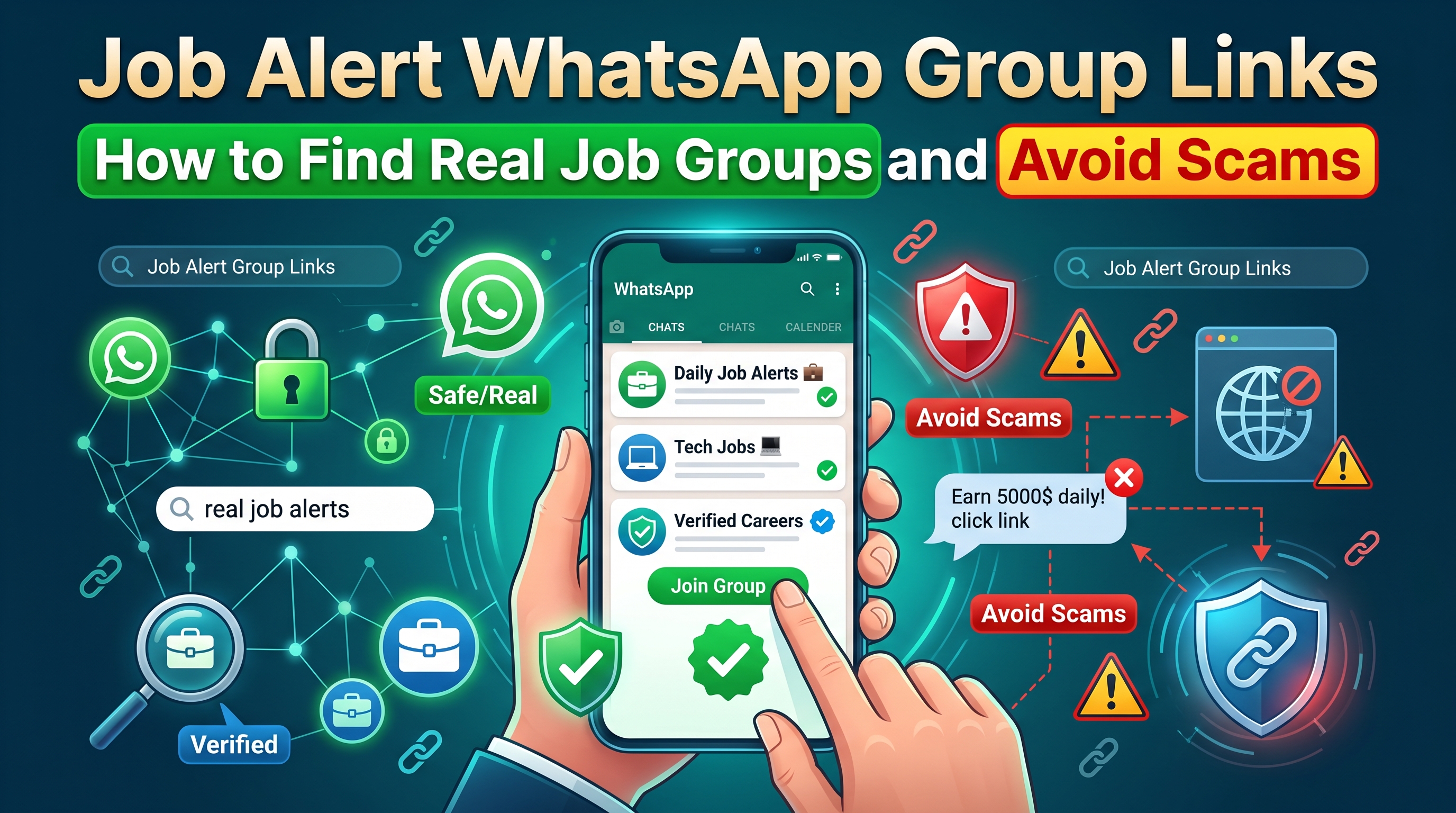 Job Alert WhatsApp Group Links: How to Find Real Job Groups and Avoid Scams
