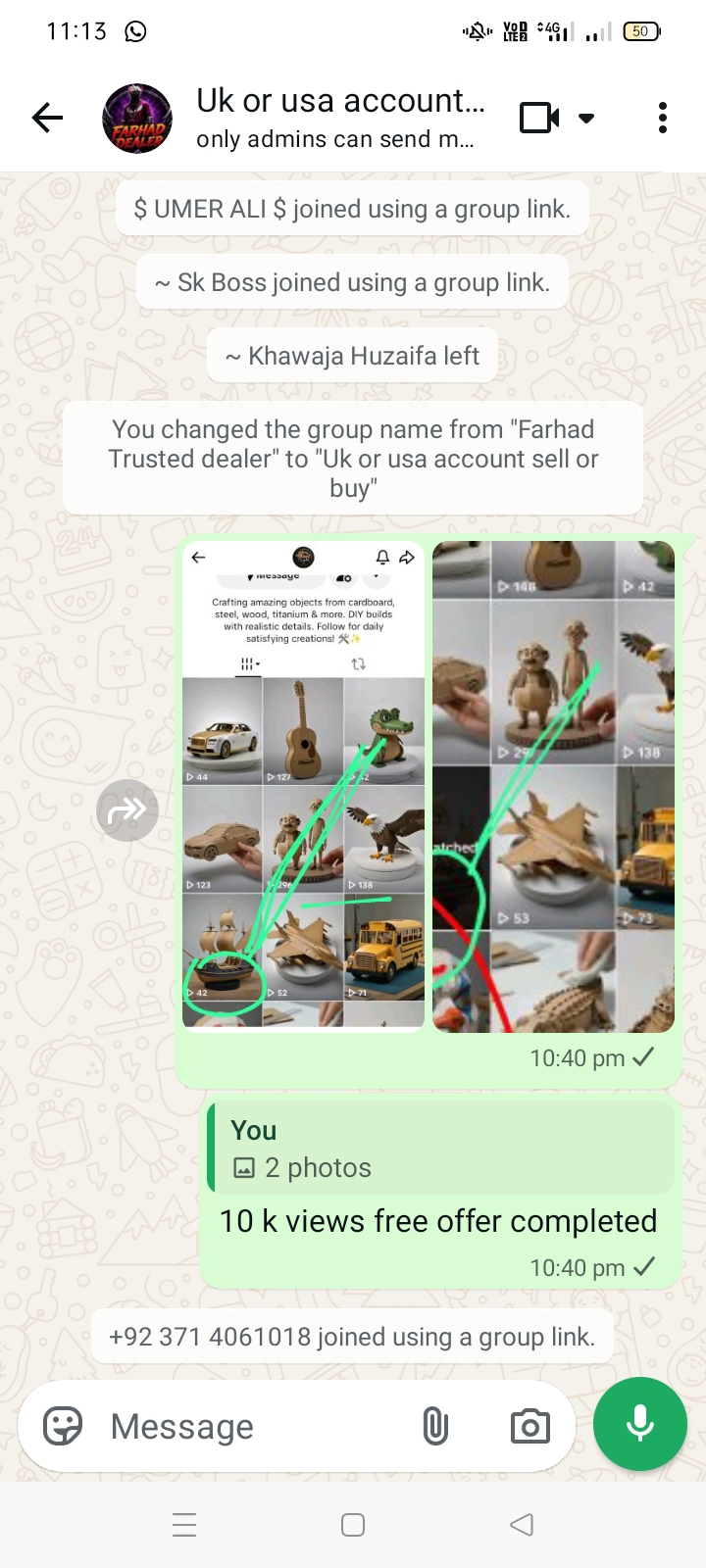 Uk or usa tiktok account sell or buy